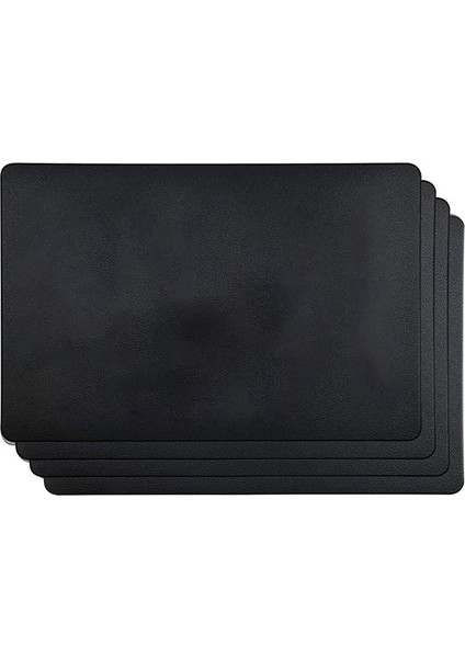 12 Adet Isıya Dayanıklı Placemats Yapay Deri Placemats Su Geçirmez Kaymaz Yıkanabilir Mutfak Placematları (Siyah) (Yurt Dışından) modelleri