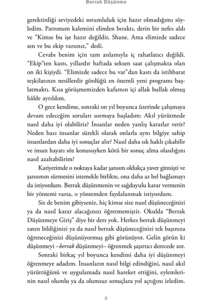 Berrak Düşünme: Sıradan Anları Olağanüstü Sonuçlara Dönüştürmek - Shane Parrish