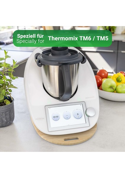 Thermomix Tm6 Tm5 Planörler Için Kayan Tahtası Zahmetsiz Hareketli Akrilik Haddeleme Tahtası Ahşap Renk (Yurt Dışından)