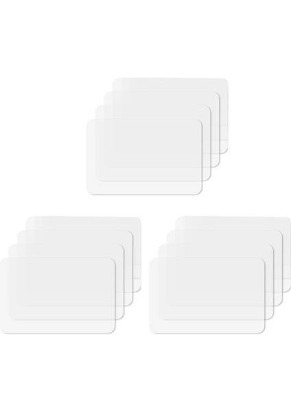 Şeffaf Mutfak Mat Sehpa Mat Masa Koruyucusu Su Geçirmez Placemats Worktop Koruyucu Placemat Set 12 Parça (Yurt Dışından)