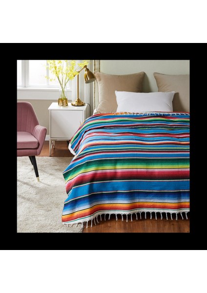 3x Meksika Battaniyesi Sarape Piknik Halı Yoga Partisi Için Tablo Korkumu Hot Rod 120X180CM (Yurt Dışından) modelleri