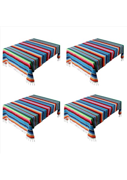 4x Meksika Battaniyesi Sarape Piknik Halı Yoga Partisi Için Tablo Decloth Hot Rod 120X180CM (Yurt Dışından)