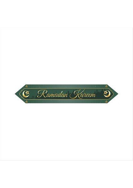 Ramazan Ay Dekorasyon Masaüstü Bayrağı Siyah Altın Fener Festivali Partisi Aile Yemek Masa Bayrağı Keten A (Yurt Dışından) indirimleri