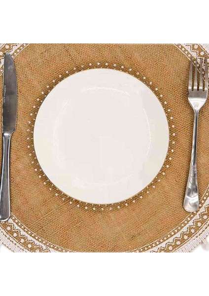 Yuvarlak Placemats Seti 12 Boho Dokuma Jüt Masa Paspasları Yemek Odası Için Ponpon Püsküllü Mutfak Masa Dekoru (Beyaz Top) (Yurt Dışından) indirimleri