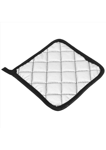 7 Adet Mutfak Fırın Eldivenleri Için Siyah Pamuklu Tencere Tutucuları Makine Yıkanabilir ve Isıya Dayanıklı Sıcak Ped (Yurt Dışından)