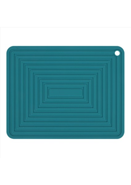 Büyük Silikon Tencere Tutucu Kare Kalın Isı Yalıtım Pedi Değil Olmayan Oluk Mutfak Masası Mat (Yeşil) (Yurt Dışından)