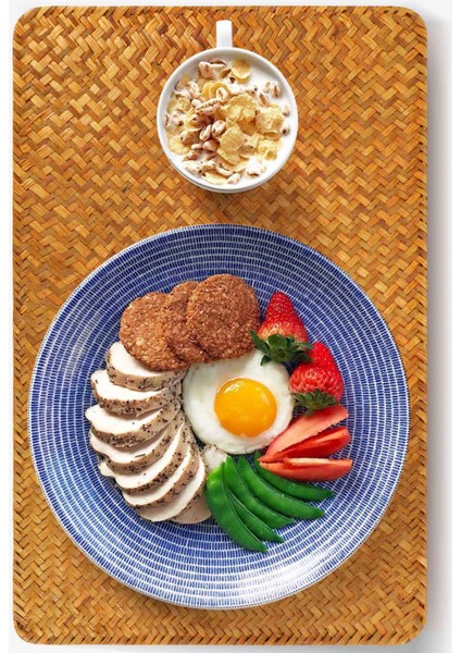 4 Paket Doğal Deniz Otu Yer Mat 17 Inç x 12 Inç El Dokuması Dikdörtgen Rattan Placemats (Yurt Dışından) indirimleri