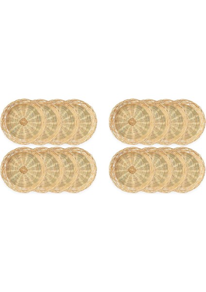 16 Paket Bambu Kağıt Tabak Tutucular 10 Inç Akşam Yemeği Tabakları Için Yeniden Kullanılabilir (Yurt Dışından)