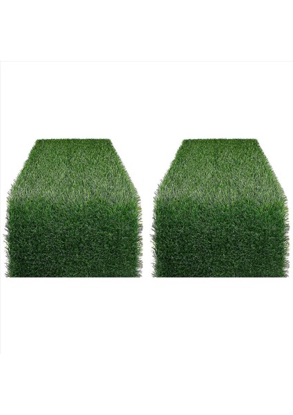 2x Çim Masa Koşucu 12 x 72 Inç Düğün Partisi Ziyafet Bebek Duşu Için Yeşil Yapay Masa Dekoru Dekor (Yurt Dışından)