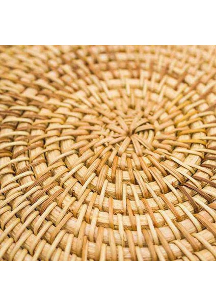 16 Adet Sıcak Yemekler Için Rattan Trivets Sıcak Pedler Masa Için Dayanıklı Pot Tutucu Mutfak Için Isıya Dayanıklı Paspaslar (Yurt Dışından)