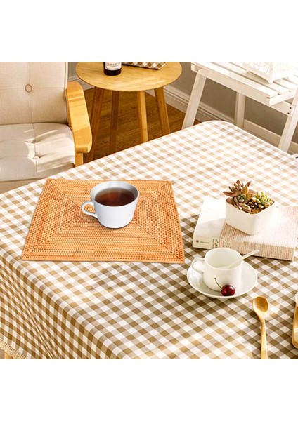 Masa Paspasları Kaymaz Rattan Placemats Yemek Masası Isıya Dayanıklı Dokuma Placemats Isıya Dayanıklı Paspaslar Yemek Masası (Yurt Dışından) fırsatları