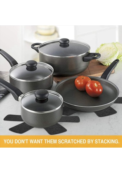 Pan Koruyucusu 10AN Koruma Seti 38 cm Koruma Pot Koruyucusu Tavalar Için Kayma Önleyici Istifleme Koruması Kaseler (Yurt Dışından) fiyatları