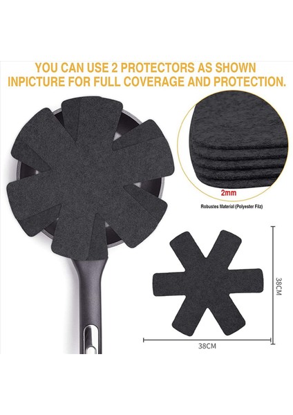 Pan Koruyucusu 10AN Koruma Seti 38 cm Koruma Pot Koruyucusu Tavalar Için Kayma Önleyici Istifleme Koruması Kaseler (Yurt Dışından) fırsatları