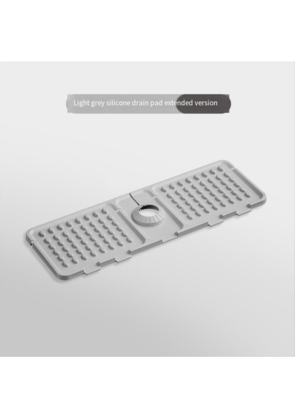 Mutfak Lavabo Musluk Ped Silikon Lavabo Musluk Ped Sıçrama Koruma Musluk Su Emme Lavabo Koruma Pedi Gri (Yurt Dışından) fiyatları