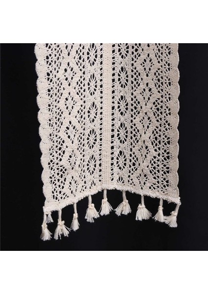 Rustik Düğün Dekorasyonu ve Çiftlik Evi Masa Dekoru Için Püsküllü 3x Zarif Krok Tığ Işareti Masram Masa Koşucu (Yurt Dışından) indirimleri