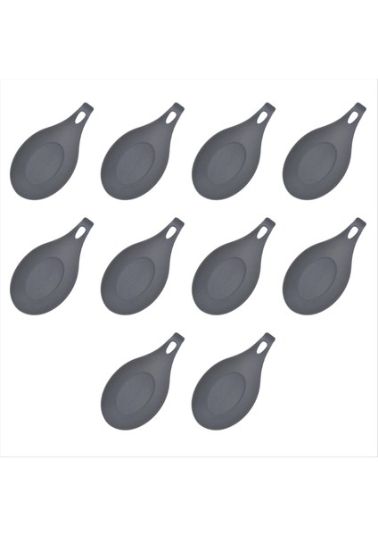 Kaşık Dinlenme Ped Gıda Sınıfı Kaşık Isıya Dayanıklı Mat Cihaz Mutfak Eşyaları Mutfak Yemekleri Gri (Yurt Dışından)