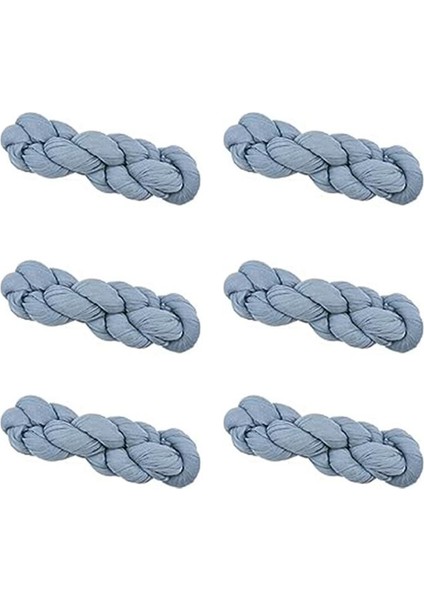 6pcs Gezgül Masa Bezleri Avrupa Dekoratif Dekoratif Masa Koşucuları Düğün Masa Masa Dekorasyonları (Gri-Mavi) (Yurt Dışından)