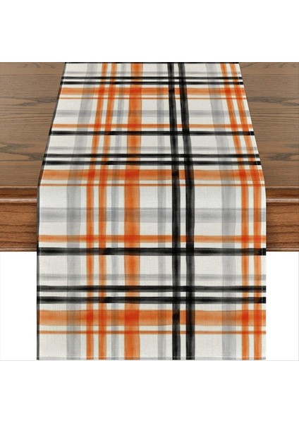 Sonbahar Çizgi Tümık Basılı Masa Bayrağı Keten Dayanıklı Masa Bezi Partisi Ayarı Tören Masa Havlu Yemek Masa Dekoru (Yurt Dışından) fiyatları