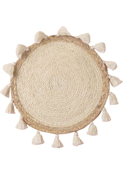 Dokuma Sepet Duvar Dekorasyonu Dokuma Sepet Duvar Dekor Hasır Duvar Duvar Asılı Küçük Makrame Boho Duvar Sanat Ev Dekor (Yurt Dışından)