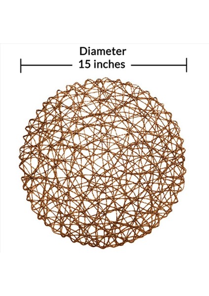 Yuvarlak Kağıt Dokuma Placemats Yemek Parti ve Düğün Için Dekoratif Halat Örgü Yer Paspasları 60 Adet (Yurt Dışından) modelleri