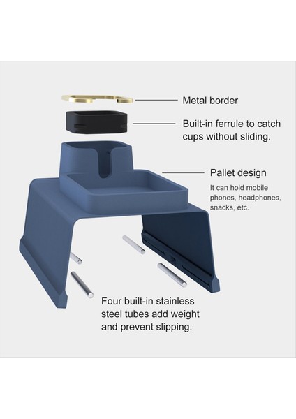 Kanepe Koltuk Bardağı Tutucu Sandalye Asılı Depolama Tepsisi Içecek Bardak Altlıkları Koltuk Bardak Altlıkları Kanepe Depolama Tepsisi Siyah+Mavi Gri (Yurt Dışından) fırsatları