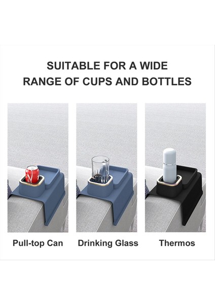 Kanepe Koltuk Bardağı Tutucu Sandalye Asılı Depolama Tepsisi Içecek Bardak Altlıkları Koltuk Bardak Altlıkları Kanepe Depolama Tepsisi Siyah+Mavi Gri (Yurt Dışından) indirimleri