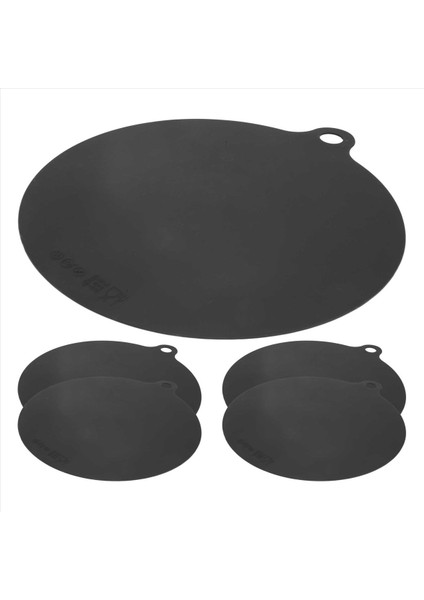 5 Paket Elektrik Indüksiyon Hob Koruyucu Mat Anti-Kayma Mat Silikon Pad Kahecir Koruyucu Kapak Isı Yalıtımlı Mat Siyah (Yurt Dışından) fiyatları