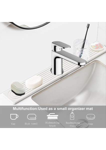 Mutfak Lavabosu Için Musluk Mat Diatomit Hızlı Kurutma Taş Lavabo Tepsisi Emici Mat Musluk Sıçrama Koruma Mutfak Lavabosu (Yurt Dışından) fırsatları