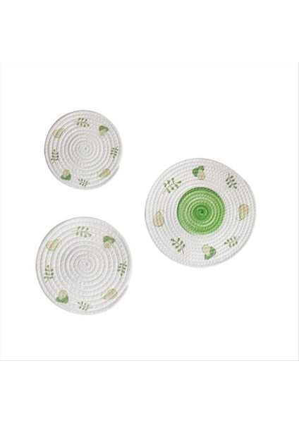 Yuvarlak Masa Mat Dokuma Placemats Anti Slip Yemek Masası Paspaslar Kaymaz Sofra Takım Pedleri Mutfak Içecek Bardak Bardak Altlıkları C (Yurt Dışından)