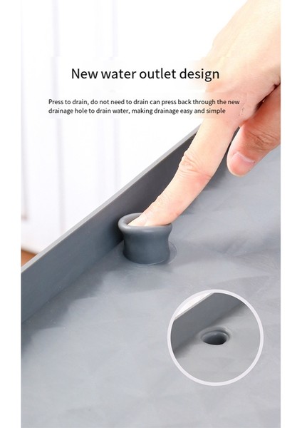 Tahliye Lavabo Mat Silikon Mutfak Lavabo Astar Drenaj Deliği Sıçramaları Emici Mat Su Geçirmez Koruyucu Lavabo (Yurt Dışından) fiyatları