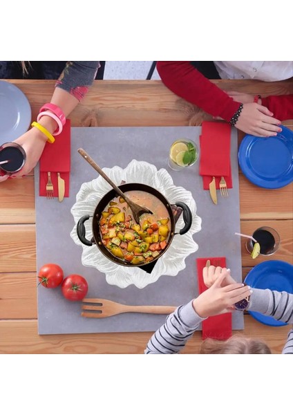 Yemek Için Paspaslar Pratik Yer Paspasları Yemek Dekoratif Içecek Coaster Altın Damgalama Masa Tabağı Paspaslar Mutfak (Yurt Dışından) fiyatları