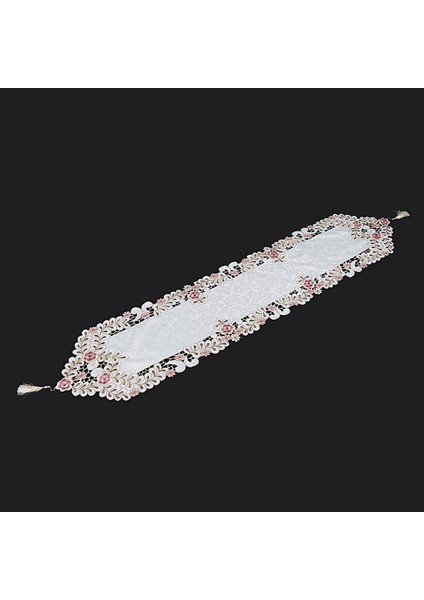 3x Yeni Masa Koşucu Işlemeli Çiçek Masa Bezi Desen No 1 Çiçek Boyutu 40X150CM (Yurt Dışından) modelleri