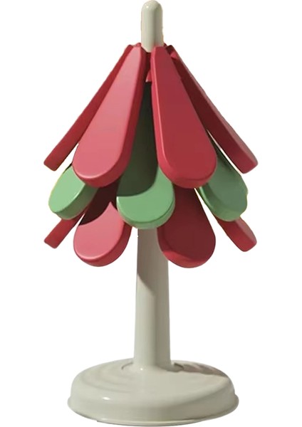 Noel Ağacı Silikon Katlanır Katlama Anti-Ölçekli Mat Sıcaklık Placemat Kupa Pot Pişir Mat Takım Mat Yuvarlak Dip (Yurt Dışından)