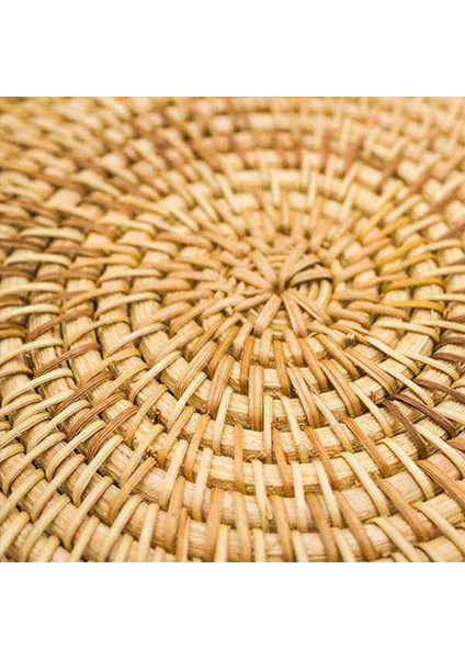 5x Rattan Dokuma Placemats Yuvarlak Masa Paspasları Kaymaz Isıya Dayanıklı Yer Mat Hasır Placemat Sıcak Yemekler Için (Yurt Dışından) modelleri