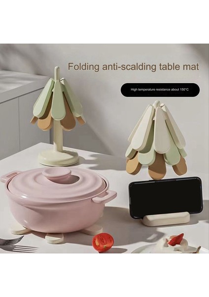 Katlanabilir Isı Yalıtım Potu Mat Taşınabilir Kılıf Olmayan Yalıtılmamış Pad Trivet Tablo Yastık Tavası Izolasyon Placemat A (Yurt Dışından) fiyatları