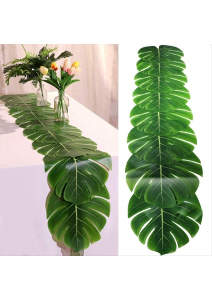 2pcs Yapay Palmiye Yaprakları Masa Koşucuları 86 6IN/220CM Uzunluğunda Tropikal Avuç Içi Yapraklar Masa Koşucusu Yaprak Masa Bezi (Yurt Dışından) fiyatları