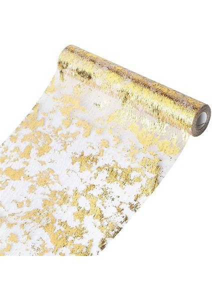 2x Masa Koşucu Köpüklü Polyester Tül Şerit Rulo Altın Folyo Partisi Düğün Noel Dekor 28CMX10M (Yurt Dışından) fırsatları