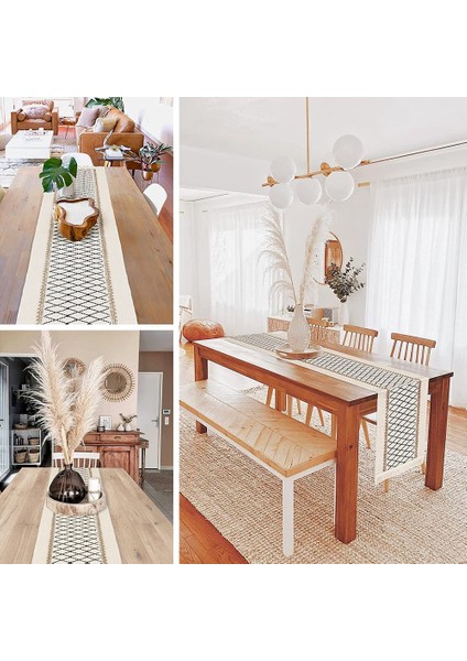 Bohemian Yemek Masası Koşucu - Jute Çarpıştırma Doğal Masa Koşucusu 72 Inç Uzunluğunda Çiftlik Evi Tarzı Örgülü Masa Koşucusu (Yurt Dışından) fırsatları