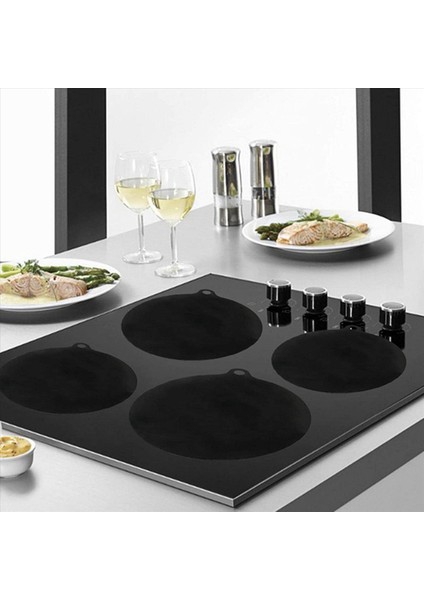 Elektrikli Indüksiyon Hob Koruyucu Mat Anti-Slip Mat Silikon Ocak Çekme Koruyucu Kapak Isı Yalıtımlı Mat 6 Paket (Yurt Dışından) fiyatları