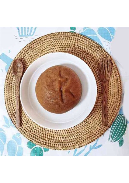 3x El Dokuması Rattan Placemats Yuvarlak Hasır Masa Paspasları Yemek Masası Için Doğal Dokuma Placemats Isıya Dayanıklı Paspaslar (Yurt Dışından) fiyatları