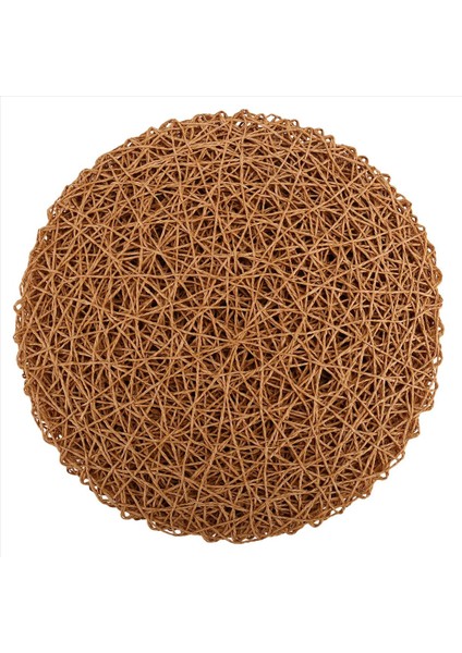 12PCS Kağıt Örgülü Yuvarlak Placemats Yemek Masaları Kapalı ve Dış Mekan Paspasları Açık Kahverengi Için Kaymaz Isı Masa Paspasları (Yurt Dışından) fiyatları