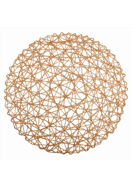 12PCS Kağıt Örgülü Yuvarlak Placemats Yemek Masaları Kapalı ve Dış Mekan Paspasları Açık Kahverengi Için Kaymaz Isı Masa Paspasları (Yurt Dışından) modelleri