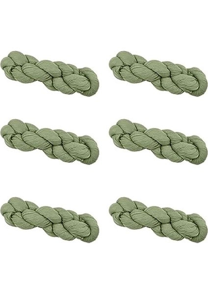 6pcs Gezgül Masa Bezleri Avrupa Dekoratif Dekoratif Masa Koşucuları Düğün Partisi Masa Dekorasyonları (Açık Yeşil) (Yurt Dışından)