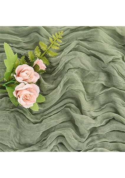 6pcs Gezgül Masa Bezleri Avrupa Dekoratif Dekoratif Masa Koşucuları Düğün Partisi Masa Dekorasyonları (Açık Yeşil) (Yurt Dışından) indirimleri