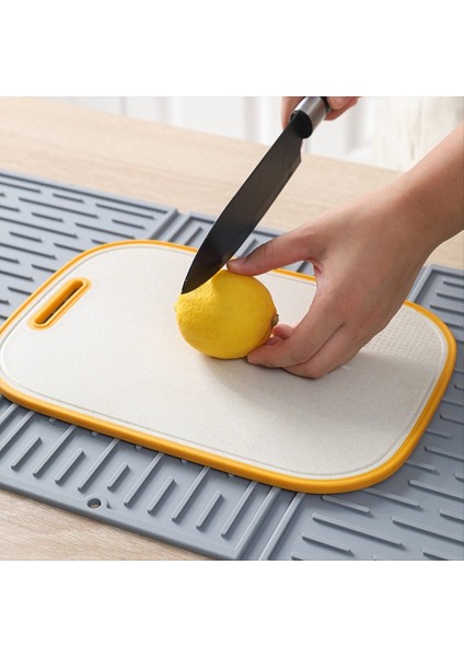 Mutfak Sayaçları Için Gri Katlanabilir Üç Katlı Sofra Kurutma Mat Silikon Drenaj Mat (Yurt Dışından) indirimleri