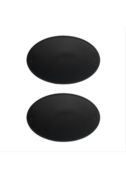 Retro Pu Placemat Avrupa Fransız Tarzı Oval Yalıtım Mat Ins Su Geçirmez ve Yağ Durum Batı Yemek Masası Mat Ev D (Yurt Dışından)