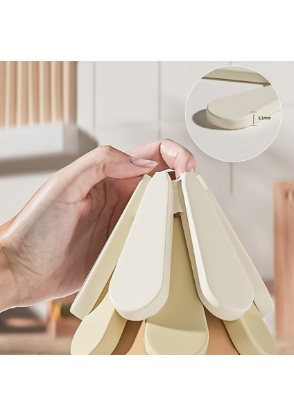 Sıcak Yemekler Için Trivets Ağaç Şekli Trivet Set Set Coaster Için Tencere Için Tencere Katlanabilir Isı Pedleri Tava Kase Masası Yuvarlak Taban (Yurt Dışından) modelleri