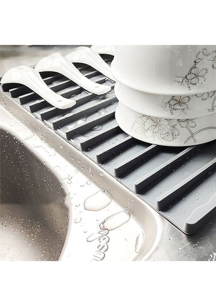 Büyük Silikon Bulma Kurutma Mat 32 5X20CM Boyut Boşluk Mat Koruma Isı Dayanıklı To Pat Lavabo Slip Olmayan Tablo B (Yurt Dışından) fiyatları