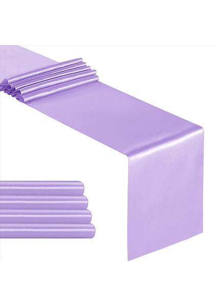 10 Saten Masa Koşucusu 12X108 Inç Uzunluğunda Düğün Için Lavanta Masa Koşucuları Partileri Ziyafet Süslemeleri (Yurt Dışından) fiyatları