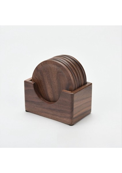 6pcs Ceviz Ahşap Barış Placemats Dekor Yuvarlak Isıya Dayanıklı Içecek Mat Ev Mutfak Masa Çay Kahve Bardağı (Yurt Dışından) fiyatları